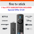 FiretvStick with 1 Year iptv Included